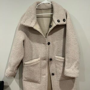 Beige Teddy Coat